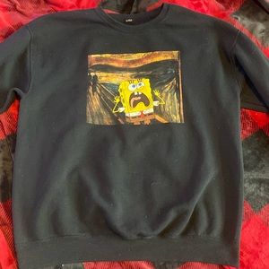 Nickelodeon SpongeBob black crew neck
